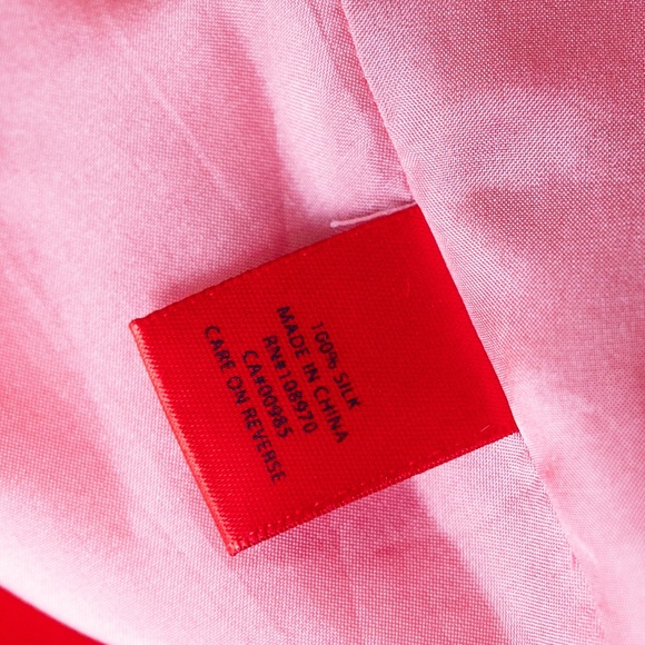 Zac Posen Pink silk skirt with bow size 2 - Picture 2 of 7